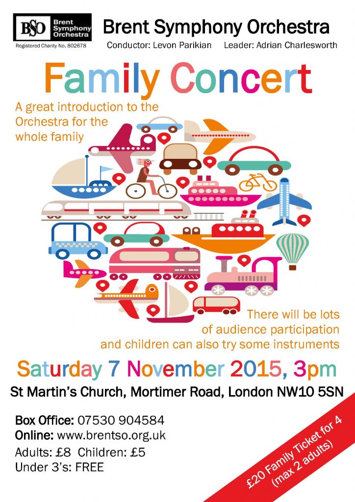 BSO Family Concert 7 Nov 2015 Brent Symphony Orchestra